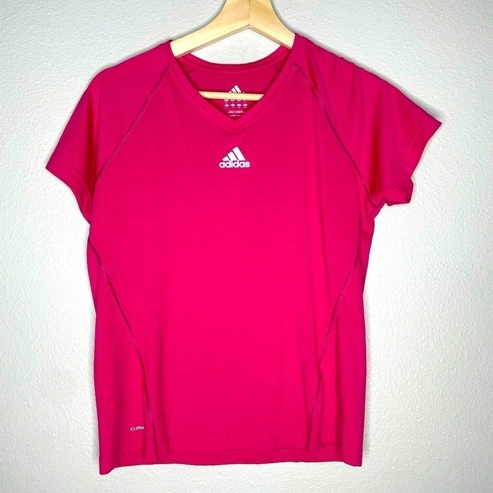 Adidas Large Girls Pink Shirt